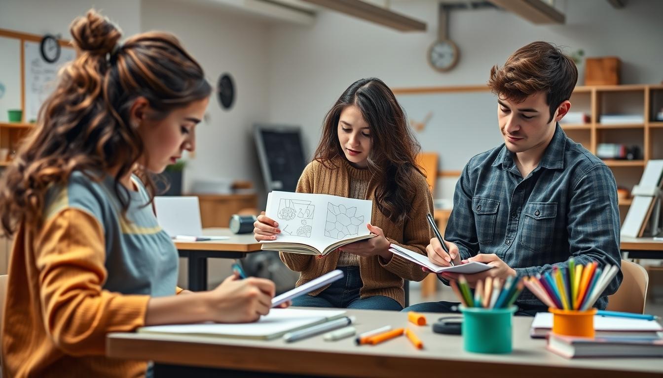 Student developing practical and academic skills